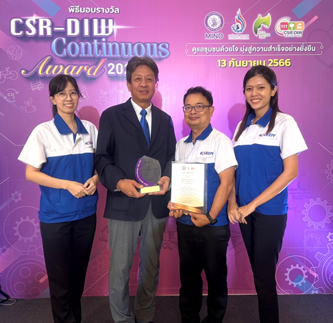 エクセディタイランドがCSR-DIW Awardを2年連続で受賞