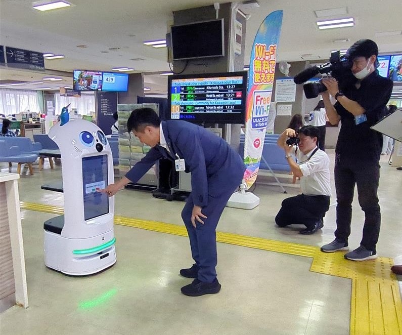 6月24日（火）に戸田市役所で行われた公開実証実験の模様
