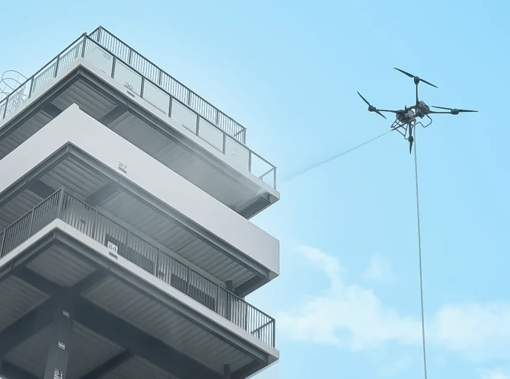 「EXEDY DRONE PRODUCTS」消防車両最大手のモリタHDに協力し、 令和8年度 総務省消防庁の消火用ドローン研究開発に参画