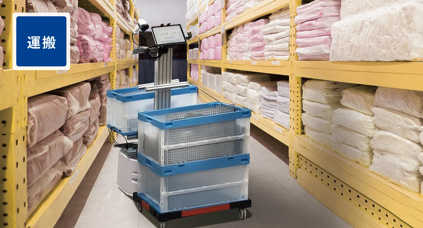 倉庫内でのピッキング作業をするマルチロボット｜Neibo公式サイト